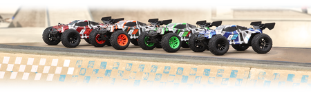 Samochód zdalnie sterowany RC #150407 Quantum2 XT Flux 1/10th Stadium Truck - Red Model Auto RC