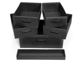 DRAWER SET FOR 107244 (6 PCS BLACK)