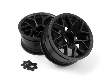 RTR WHEEL 26MM BLACK 9MM OFFSET (Pr) #160368