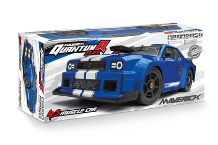 Samochód zdalnie sterowany RC #150310 QuantumR Flux 4S 1/8 4WD Muscle Car - Blue Model Auto RC
