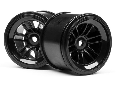 #102824 Ft01 Wheel Set (Black/Front 2Pcs/Rear 2Pcs)