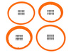 HEAVY DUTY WHEEL BEAD LOCK RINGS (ORANGE/FOR 2 WHEELS) #117334