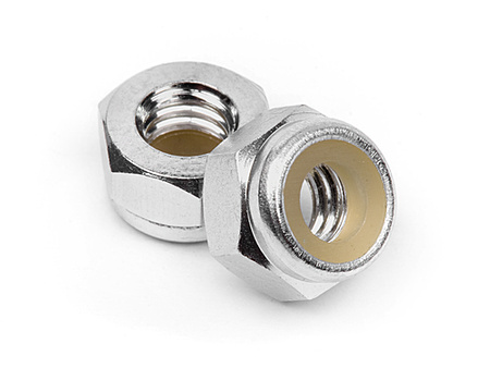 #Z866 Aluminum Lock Nut M4 (Silver/10Pcs)