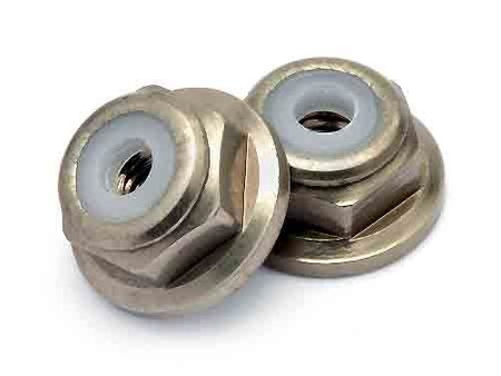 M2 FLANGED NUT (SMOKE)(10PCS)