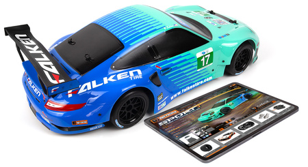 Samochód zdalnie sterowany RC #160780 Sport 3 Porsche 911 GT3 RSR Falken Model Auto RC