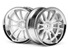 WORK XSA 02C WHEEL 26mm CHROME/WHITE (6mm OFFSET)