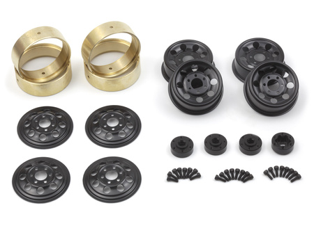 #161162 CS-8 Steel Beadlock Wheel 1.2in (Black/4pcs)