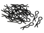 #75106 Body Clip (6Mm/Black/20Pcs)
