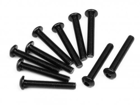 BUTTON HEAD SCREW M3x20mm (HEX SOCKET/10pcs) #Z357