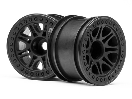 Split 8 Truck Wheel (Black/2Pcs) #113337