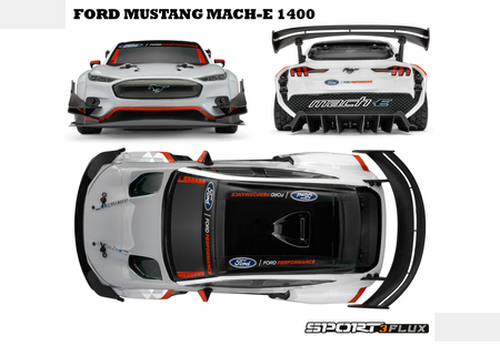 Samochód zdalnie sterowany RC #160375 Sport 3 Flux Ford Mustang Mach-E 1400 Model Auto RC