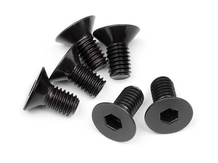 Flat Head Screw M6X12Mm (Hex Socket/6Pcs) #109919