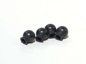 Ball 6.8X7.3X3Mm (Black/4Pcs) #86059