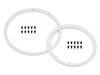 Wheel Bead Lock Rings (White/For 2 Wheels) #110545