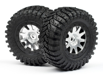 MOUNTED MAXXIS D TIRES/MK.10 (MATTE CHROME/2pcs)