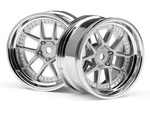 DY-CHAMPION 26mm WHEEL (CHROME/SILVER/6mm OS/2pcs)