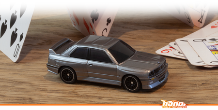 Samochód zdalnie sterowany RC #160991 nano-TTR BMW M3 Ravaglia Dark Silver Model Auto RC