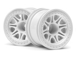 #113339 Split 8 Truck Wheel (White/2Pcs)