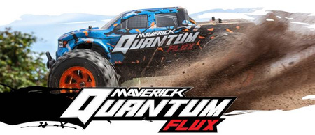 MAVERICK QUANTUM MT FLUX 80A 1/10 4WD BRUSHLESS MONSTER TRUCK BLUE ORANGE #150202