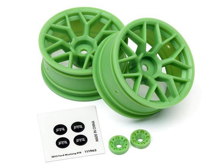 RTR WHEEL 26MM GREEN (6MM OFFSET/2PCS) #112811