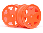 #100623 Ultra 7 Wheels Orange 35Mm (2Pcs)