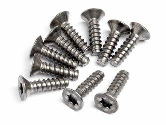 TITANIUM TP. FLAT HEAD SCREW M4x15mm (10pcs)