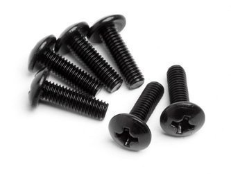 Round Head Screw M3x10mm (6Pcs) #MV22057