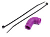 SILICONE EXHAUST COUPLING 12X30mm (PURPLE)