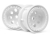 ROCK 8 BEAD LOCK WHEEL WHITE (55x36mm/2pcs)