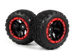 #540196 Slyder ST Wheels/Tires Assembled (Black/Red)