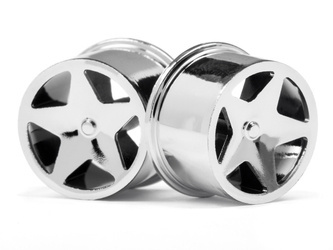 Q32 Super Star Wheel Set F/R Chrome18X10/18X14/ X4 #114279