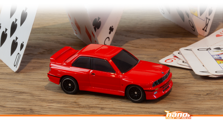 Samochód zdalnie sterowany RC #160990 nano-TTR 1989 BMW M3 E30 Ravaglia Red Model Auto RC