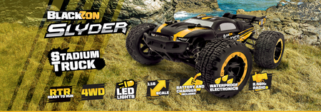 Samochód zdalnie sterowany RC #540117 Slyder ST 1/16 4WD Electric Stadium Truck - Yellow Model Auto RC