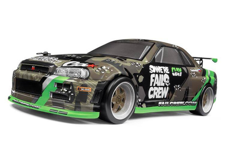 FAIL CREW NISSAN SKYLINE R34 GT-R PRINTED BODY (150MM) #120166