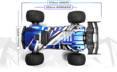 Samochód zdalnie sterowany RC #150402 Quantum2 XT 1/10th Stadium Truck - Blue Model Auto RC