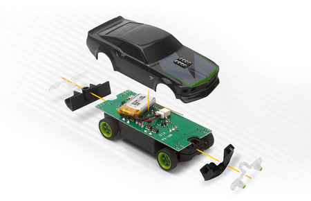 Samochód zdalnie sterowany RC #160980 nano-TTR 1969 Ford Mustang RTR-X Ravaglia Red Model Auto RC