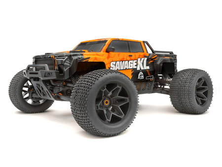 GTXL-6 Kingcab Painted Truck Body (Black/Orange) #160106