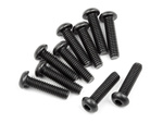 #107373 Button Head Screw M2.5X10Mm (Hex Socket/10Pcs)