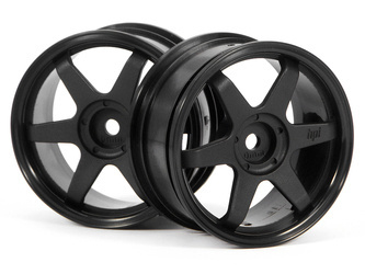 TE37 WHEEL 26mm BLACK (0mm OFFSET) #3836