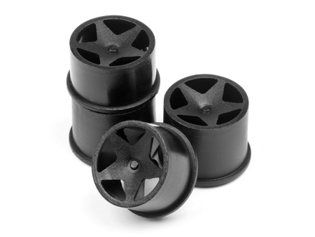 Q32 SUPER STAR WHEEL SET F/R (BLK/18x10/18x14/4pcs) #114276