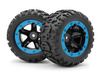 Slyder MT Wheels/Tires Assembled (Black/Blue) #540108