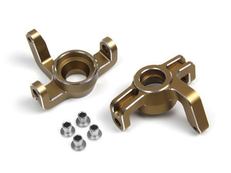 Aluminum Steering Spindle Set (Gold/Left/Right) #150484