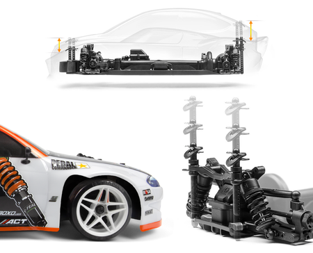 Samochód zdalnie sterowany #160930 Sport 3 Drift Nissan Silvia S15 Aurimas 'Odi' Bakchis Model auto RC na pilota