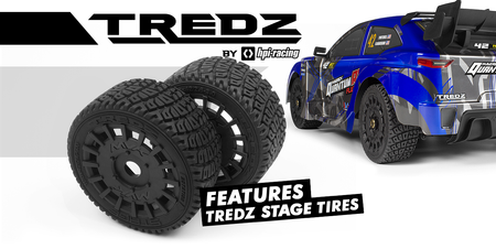 Samochód zdalnie sterowany RC #150360 QuantumRX Flux 4S 1/8 4WD Rally Car - Blue Model Auto RC