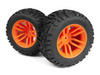 Mounted MixBlok Tire on XT Wheel (Orange/2pcs) #150684