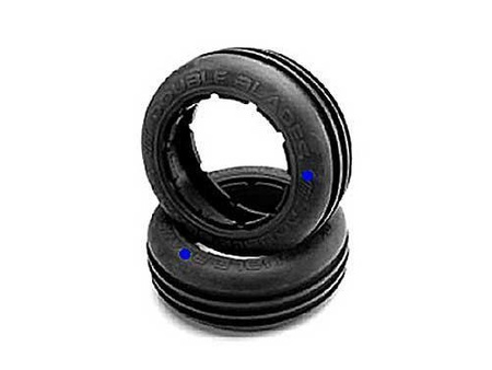 HB DOUBLE BLADES TIRE (Blue/Baja 5B/Front/2pcs)