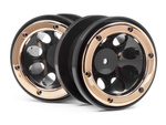 #MV25065 WHEELS W/GOLD BEADLOCKS (2PCS)