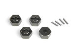 #150472 Aluminium 14mm Hex Hub Set (Grey/4pcs)