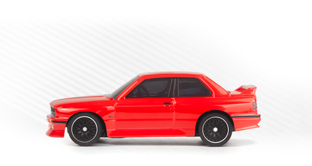 Samochód zdalnie sterowany RC #160990 nano-TTR 1989 BMW M3 E30 Ravaglia Red Model Auto RC