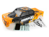 GTXL-6 Kingcab Painted Truck Body (Orange/Black) #160107